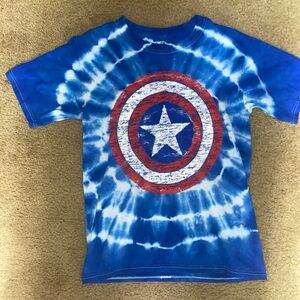 Captain America tie dye shirt